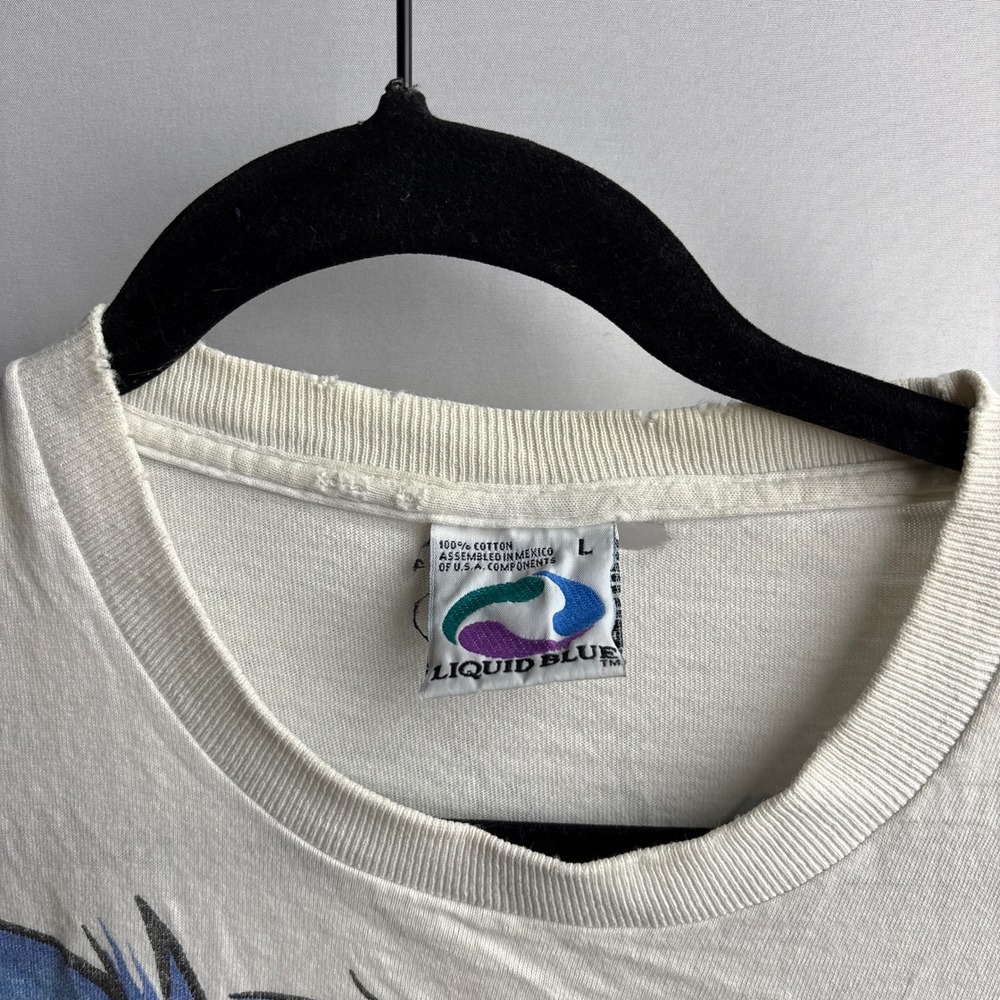 Vintage 1999 Liquid Blue Grateful Dead Dancing Bear Tie Dye T Shirt L Retro SEE - Picture 4 of 9